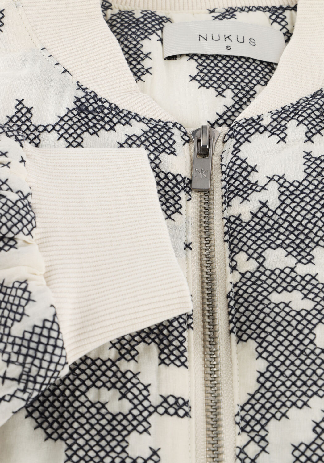 Creme NUKUS Jack CHARLIE BOMBER CROSS - large