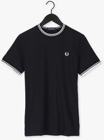 Schwarze FRED PERRY T-shirt TWIN TIPPED T-SHIRT