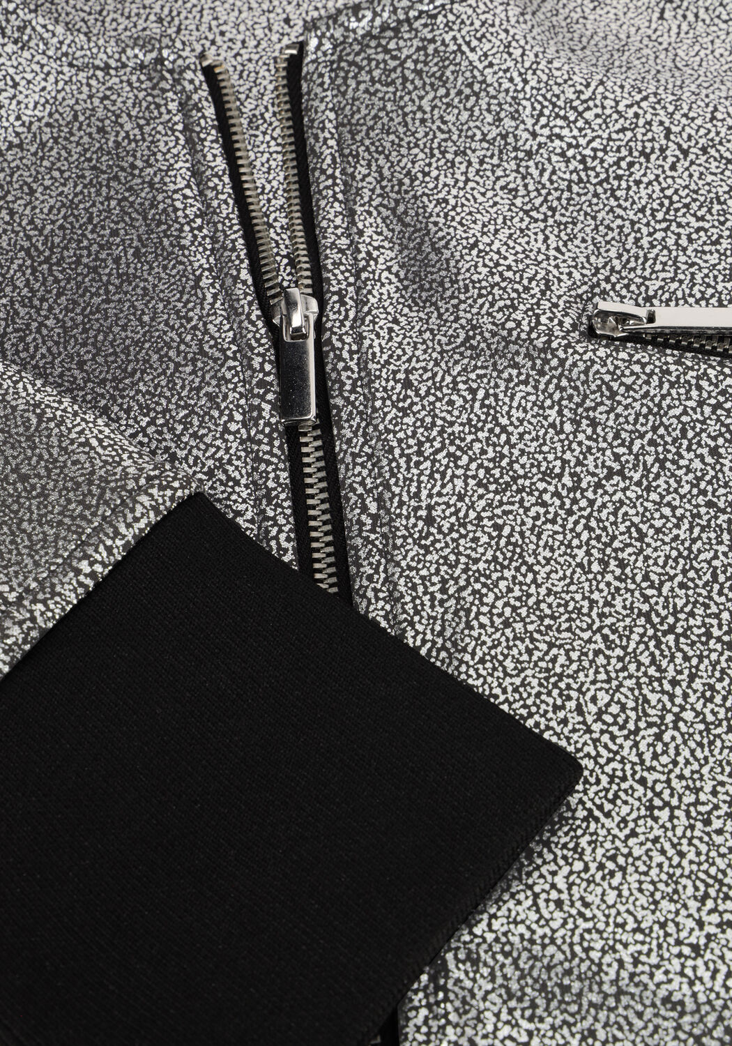 Silberne JANSEN AMSTERDAM Jack CS 271 BOMBER WITH ZIPPER - large