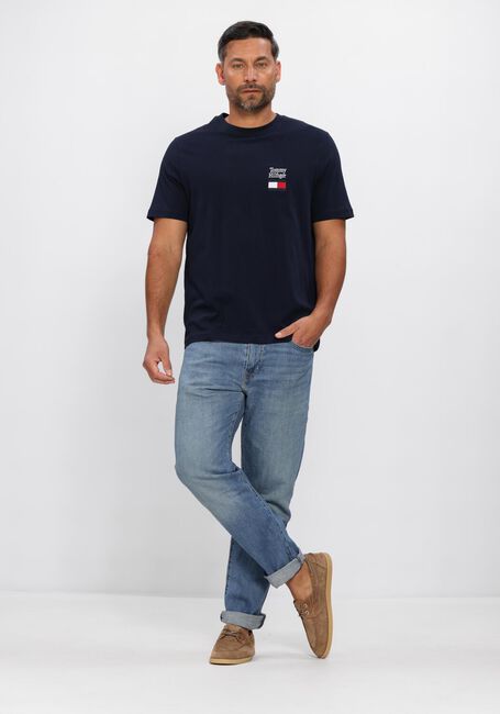 Dunkelblau TOMMY HILFIGER T-shirt BRAND LOVE TEXT STACK TEE - large