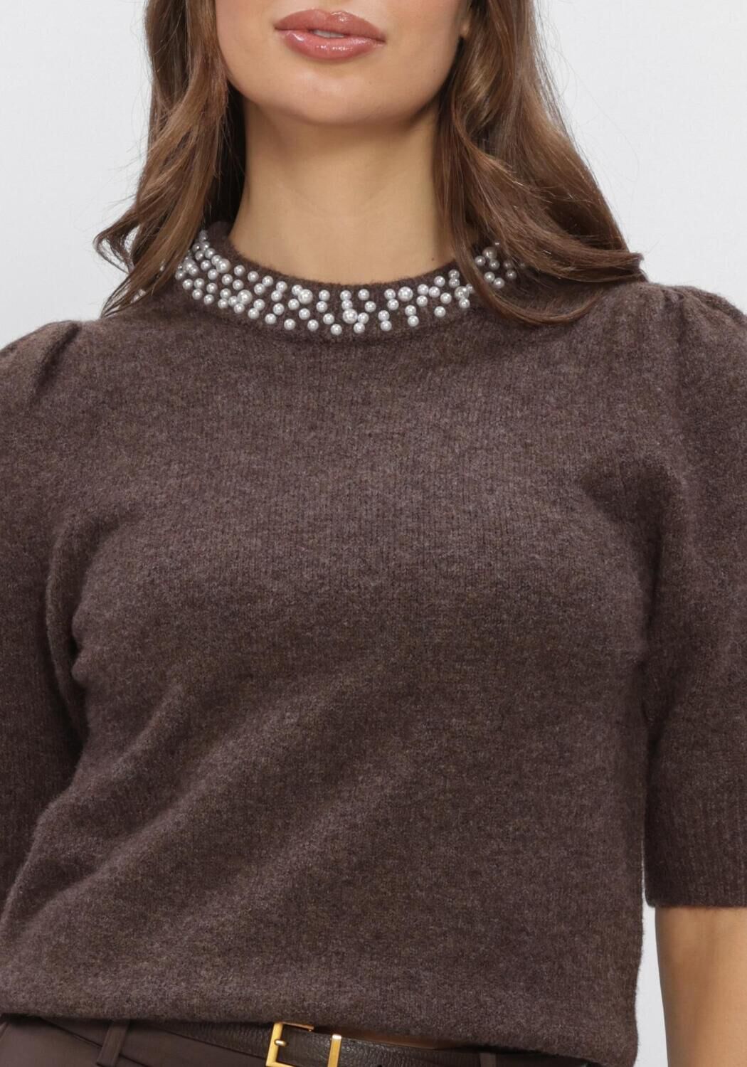 Braune OMODA ATELIER Pullover OM-DAHLIA X BO - large