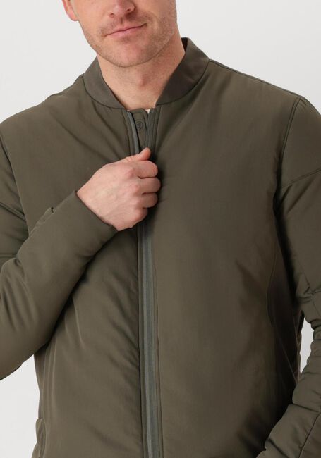 Grüne CAST IRON Jack BOMBER JACKET THROTTLE BARKER - large