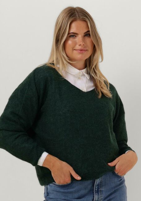 Grüne BY-BAR Pullover LIV MELANGE PULLOVER - large