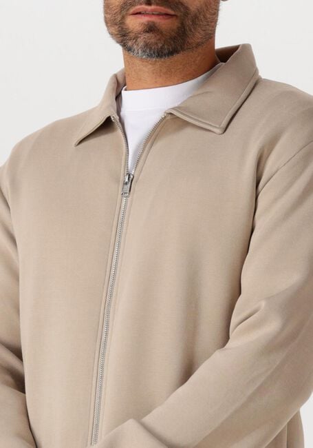 Beige SELECTED HOMME Strickjacke SLHEMANUEL SOFT FULL ZIP SWEAT NOOS - large