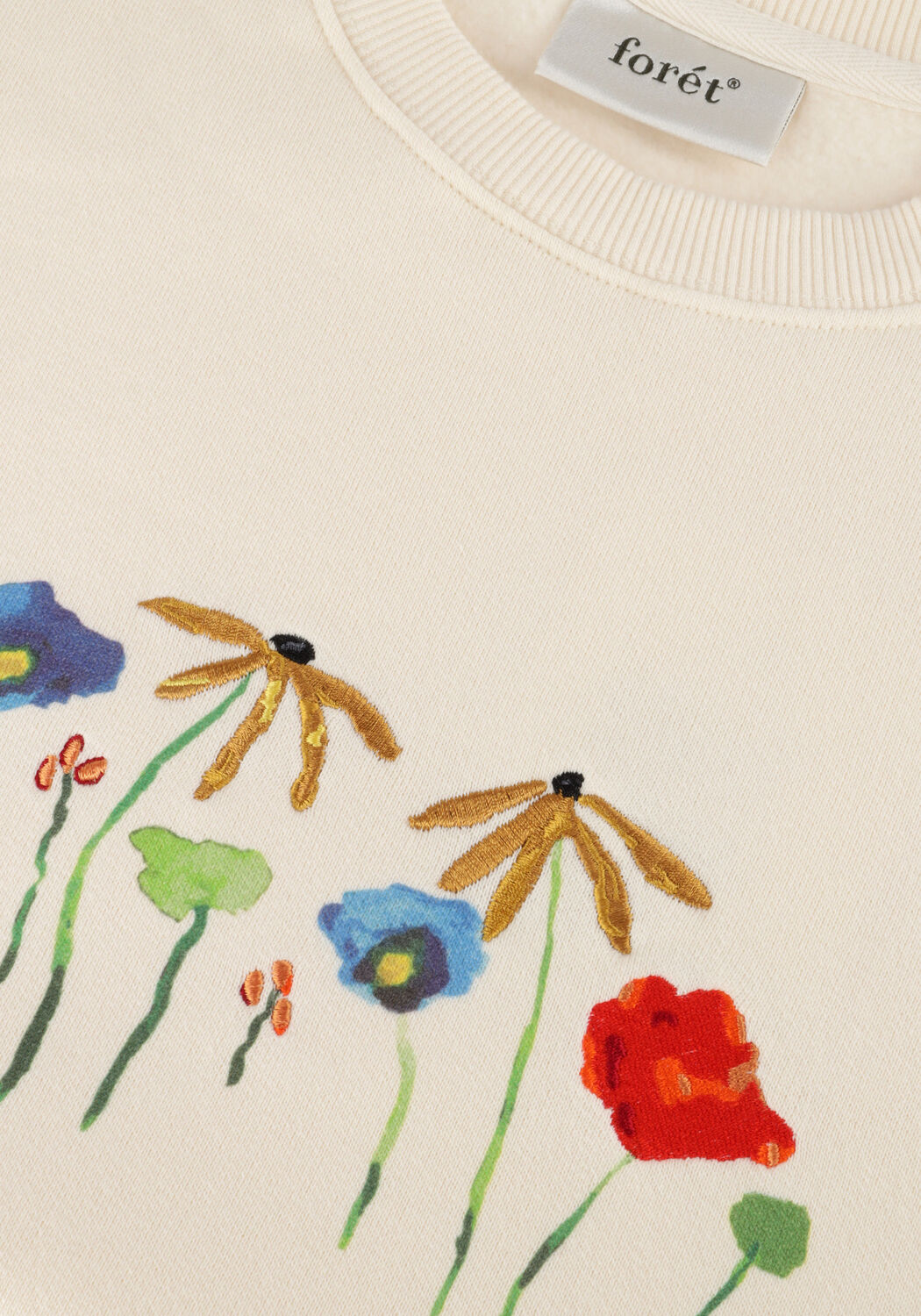 Creme FOR&Eacute;T Sweatshirt BOTANIC SWEATSHIRT - large