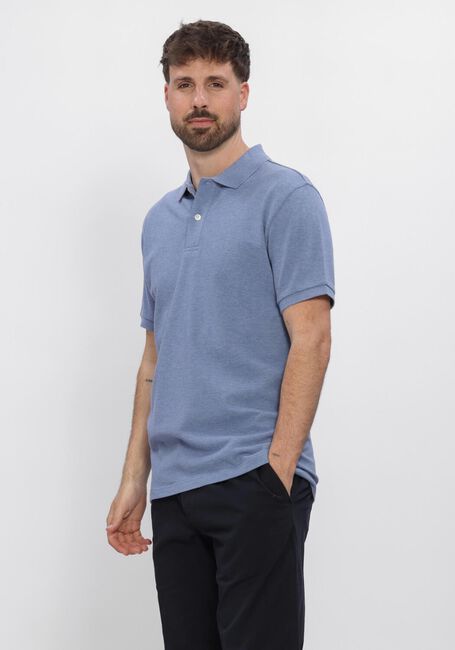 Blaue PROFUOMO Polo-Shirt POLO SS BASIS PIQUE - large