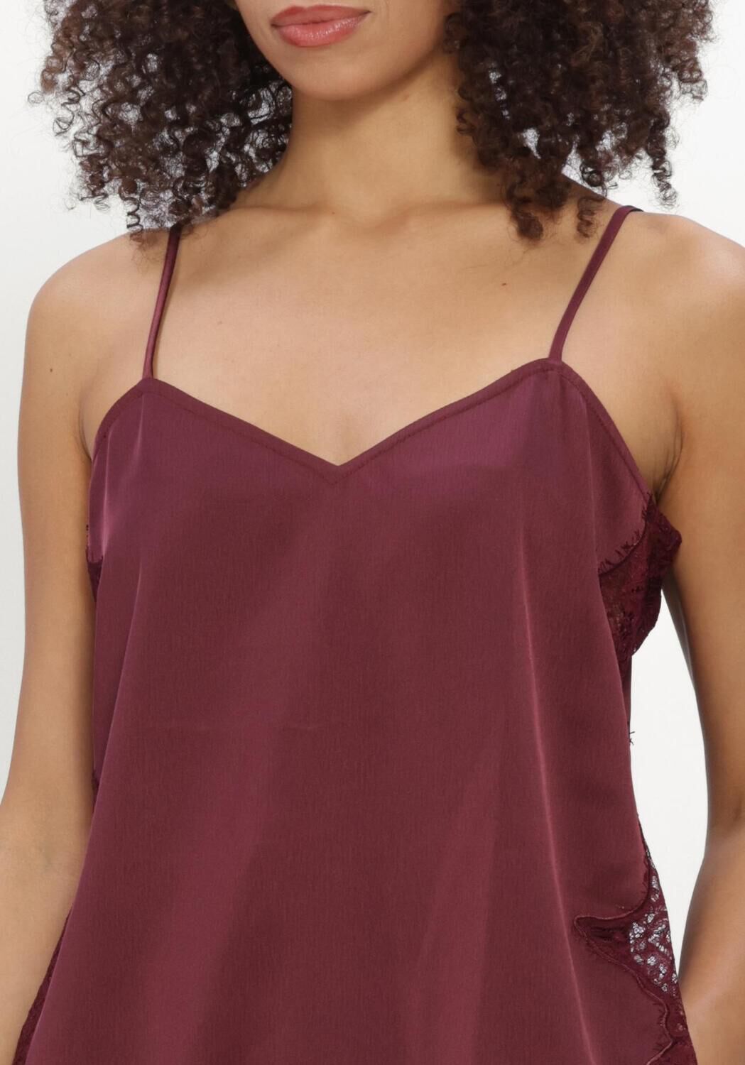 Bordeaux CATWALK JUNKIE Top LACE SPAGHETTI TOP - large
