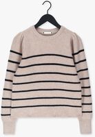 Sand CO'COUTURE Pullover ROW STRIPE PUFF KNIT