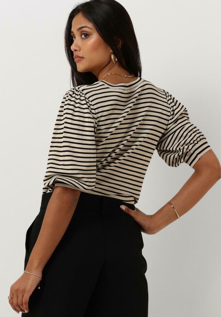 Schwarze JANSEN AMSTERDAM Tops & T-shirts K136 KNIT TOP 3/4 SLEEVE - large