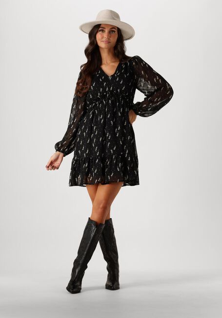 Schwarze NEO NOIR Minikleid BETHIE FLOWER BRANCH DRESS - large