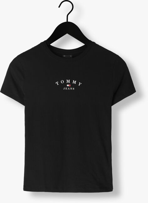 Schwarze TOMMY JEANS T-shirt TJW SLIM ESSENTIAL LOGO - large