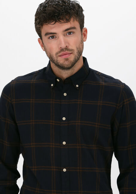 Blaue SELECTED HOMME Casual-Oberhemd SLIMFLANNEL SHIRT LS W - large