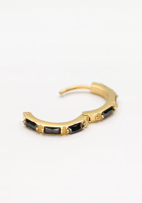 Schwarze NOTRE-V Ohrringe OORBELLEN STRASS - large