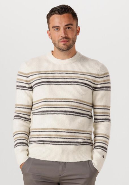Nicht-gerade weiss CAST IRON Pullover REGULAR FIT COTTON BLEND STRETCH - large