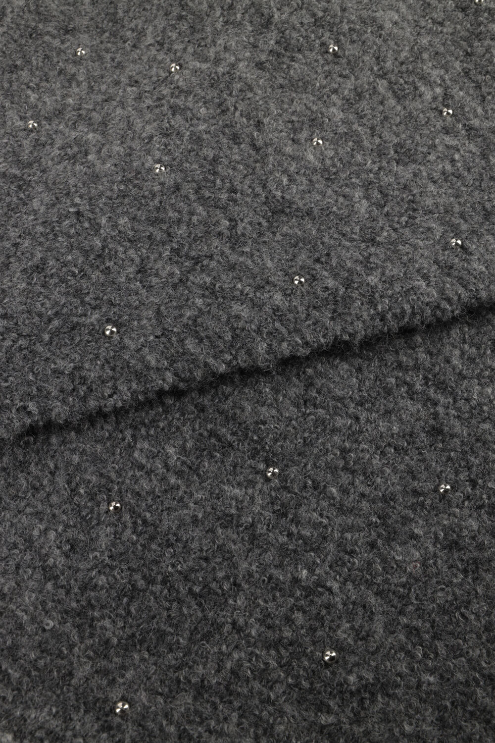 Dunkelgrau STUDIO AR Schal ALICE BOUCLE KNIT - large