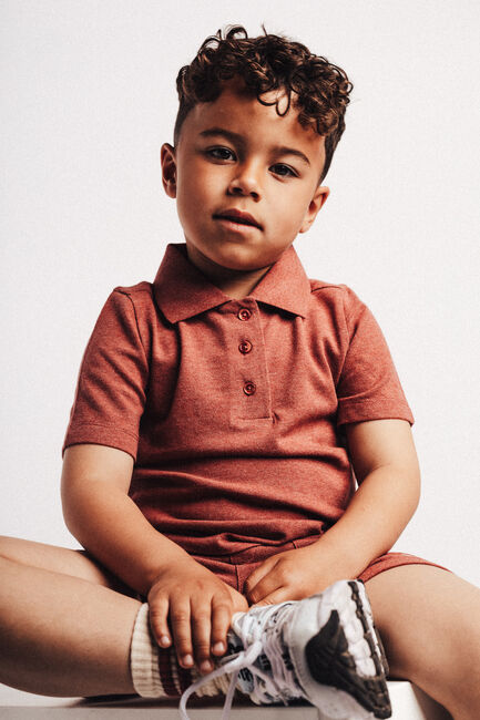 Rote BAJE STUDIO Polo-Shirt GIJON - large