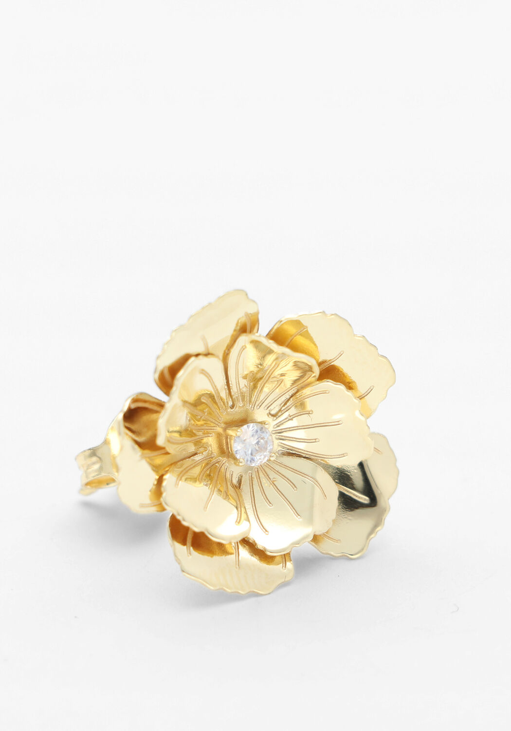 Goldfarbig LOTT. GIOIELLI Ohrringe EARRING FLOWER S - large