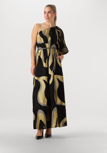 Goldfarbene NEMA Maxikleid N109 - large