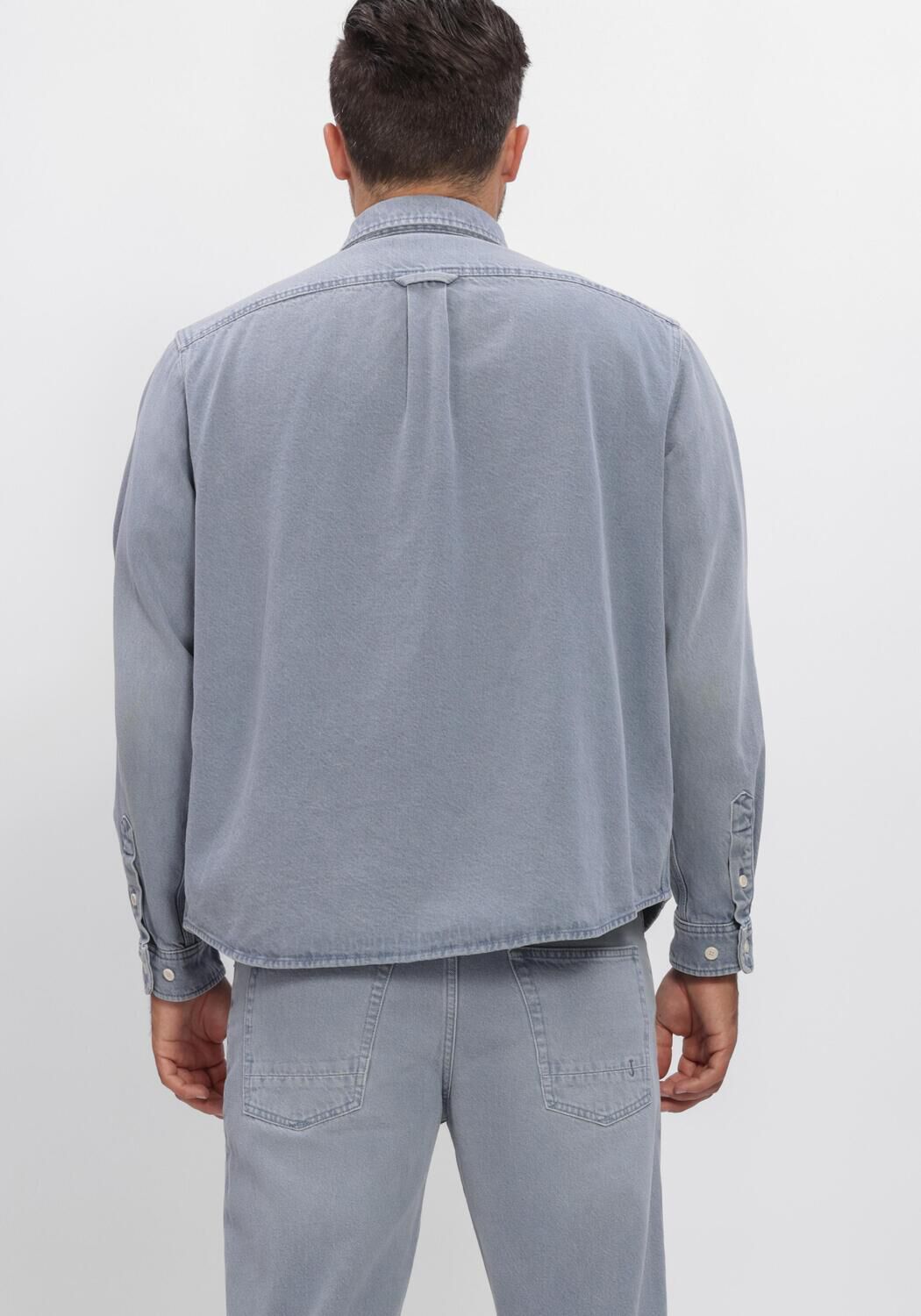 Hellblau BUTCHER OF BLUE Overshirt BLAINE GARMENT DYE OVESHIRT - large