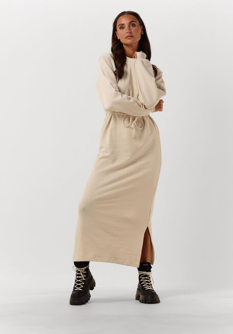 Beige ANOTHER LABEL Midikleid FJORDER DRESS L/S - large