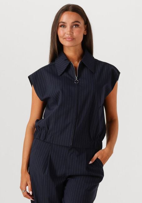 Dunkelblau WITHBLACK Strickjacke WBLVALENTINA STRIPED VEST - large