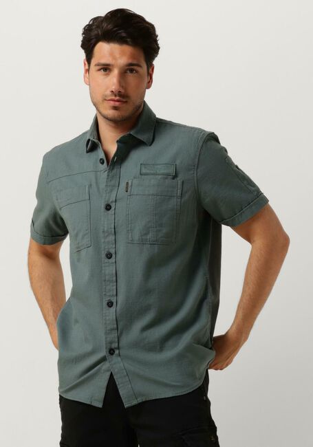 Grüne PME LEGEND Casual-Oberhemd SHORT SLEEVE SHIRT CTN SLUB - large