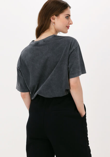 Graue COLOURFUL REBEL Top ROUGH RIDERS ACID WASH LOOSEFIT TEE - large