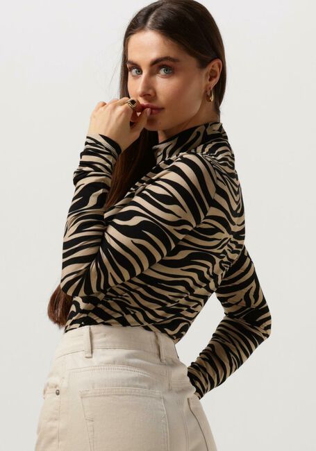 Beige SCOTCH & SODA Tops & T-shirts ALL OVER PRINTED LONG SLEEVED T-SHIRT - large