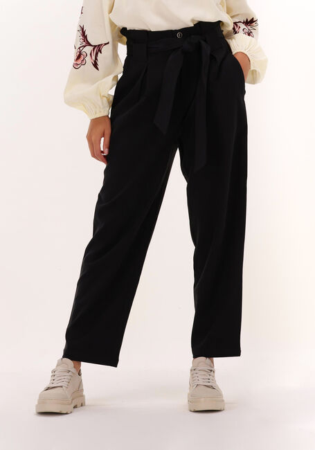 Schwarze SCOTCH & SODA Hose DAISY - HIGH RISE STRAIGHT LEG PAPERBAG TROUSERS - large