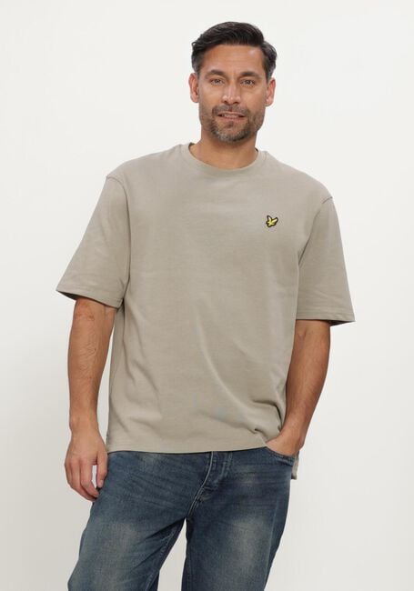 Khaki LYLE & SCOTT T-shirt HEAVYWEIGHT T-SHIRT - large