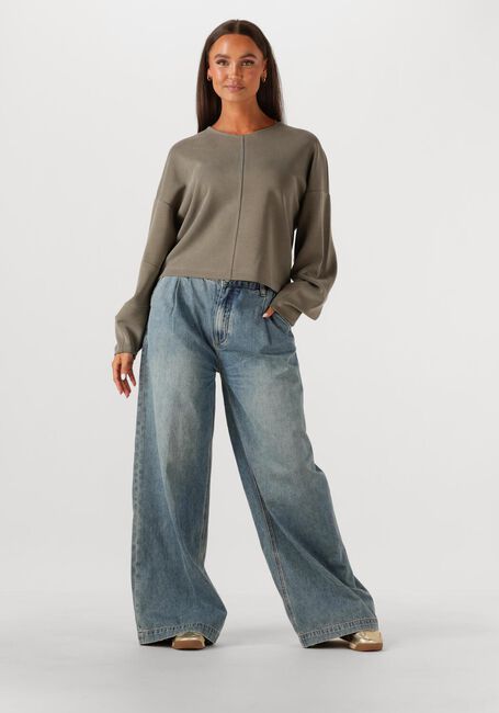 Olive SUMMUM Weite Hose TROUSERS WASHED MODAL SCUBA - large