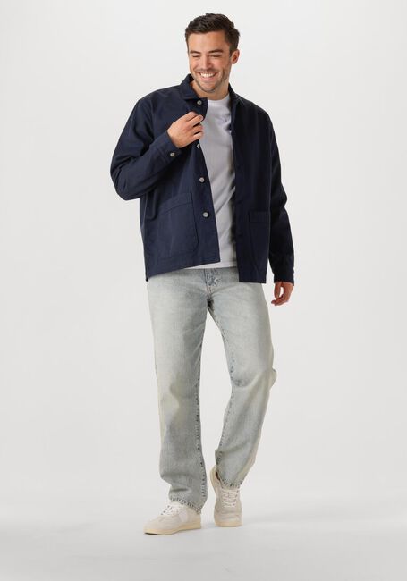 Dunkelblau FORÉT Overshirts ROWAN LOGO OVERSHIRT - large
