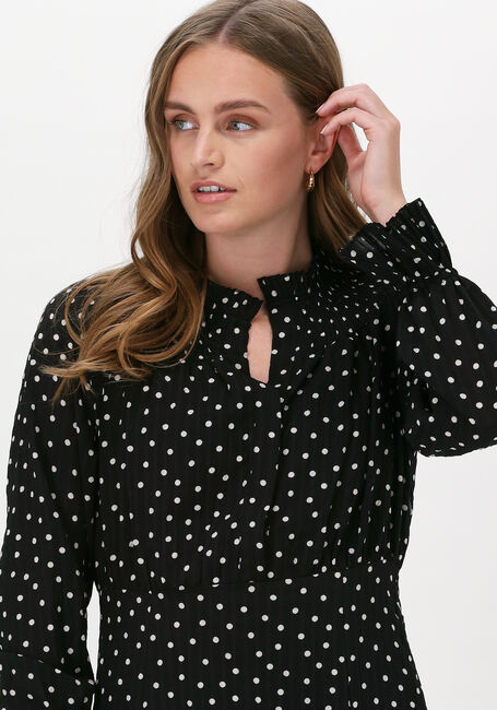 Schwarze LEVETE ROOM Midikleid PAM 1 DRESS - large