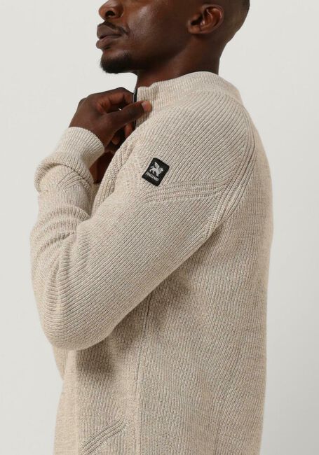 Nicht-gerade weiss VANGUARD Pullover HALF ZIP COLLAR COTTON MOULINE - large
