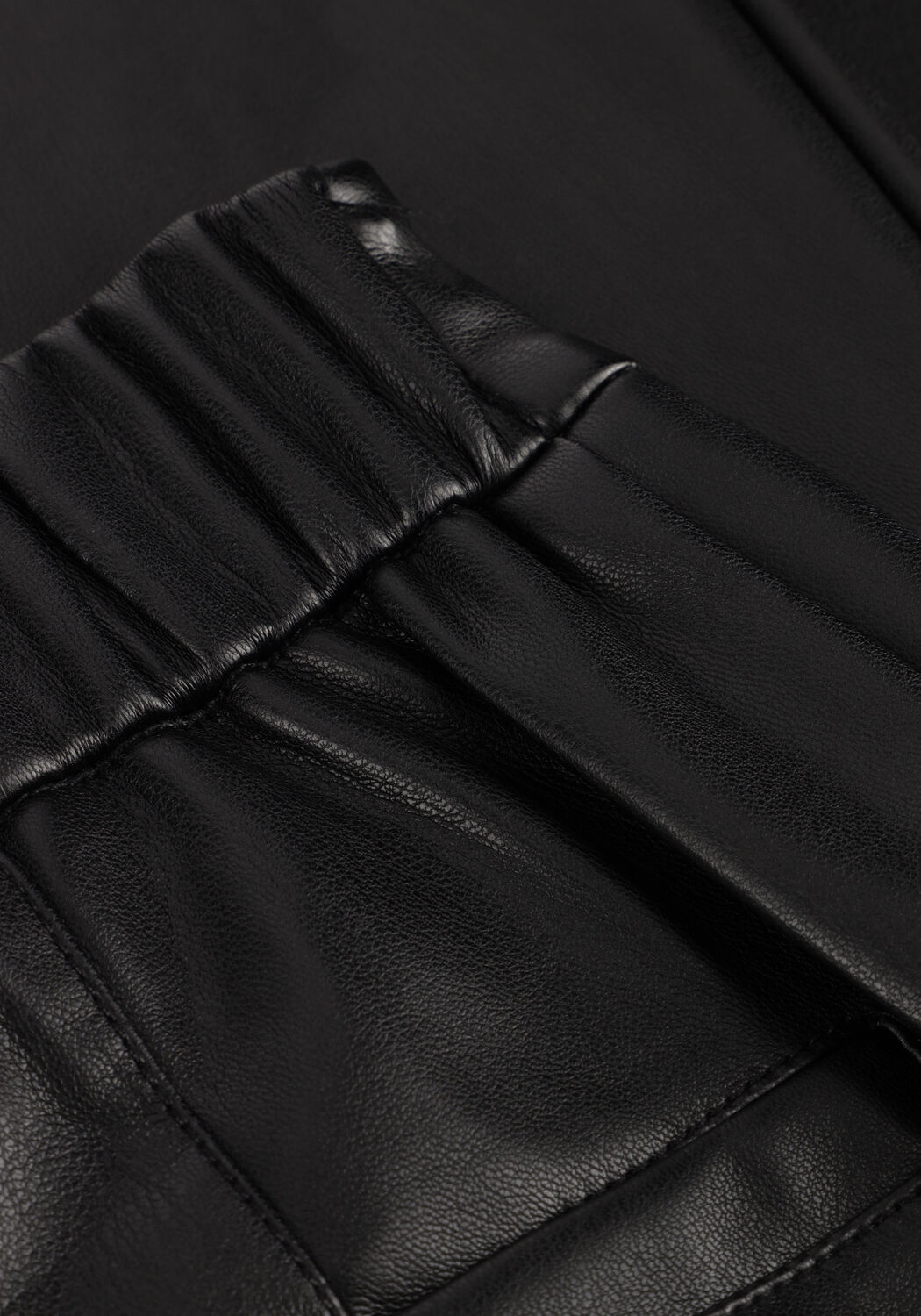 Schwarze WITHBLACK Weite Hose WBLJORK VEGAN WIDE PANT - large