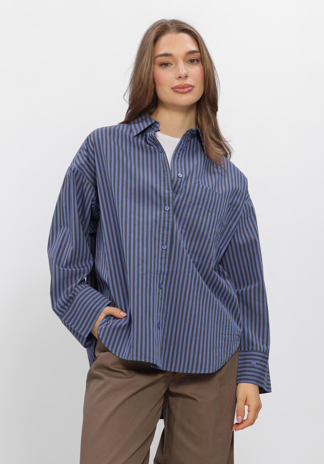 Blaue BOII STUDIOS Top FIE SHIRT - large