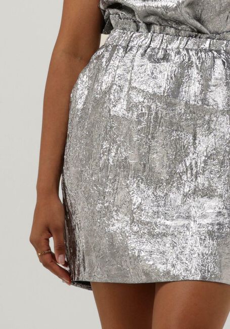 Silberne CO'COUTURE Minirock VINA METALLIC SKIRT - large