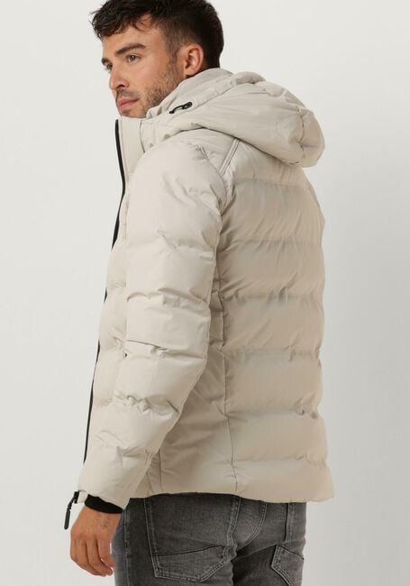 Beige CAST IRON Wattierte Jack HOODED JACKET DEWSTER SPEEDGUARD - large