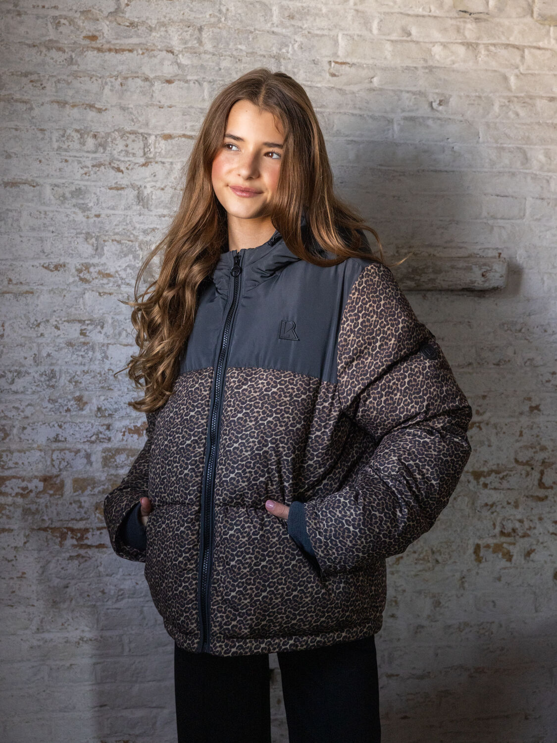 Braune LOOXS 10sixteen Wattierte Jack 2531-5211 - large