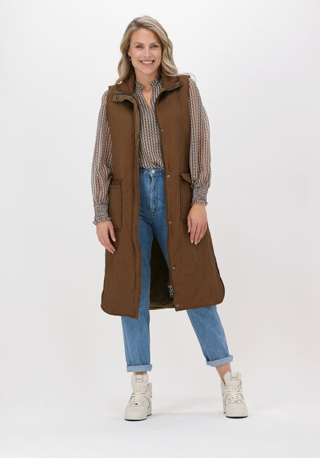 Camelfarbene OBJECT Bodywarmer IRIS PADDED WAISTCOAT - large