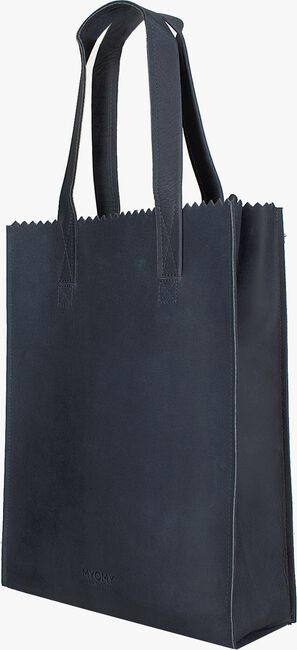 Blaue MYOMY Handtasche MY PAPER BAG LONG HANDLE ZIP - large