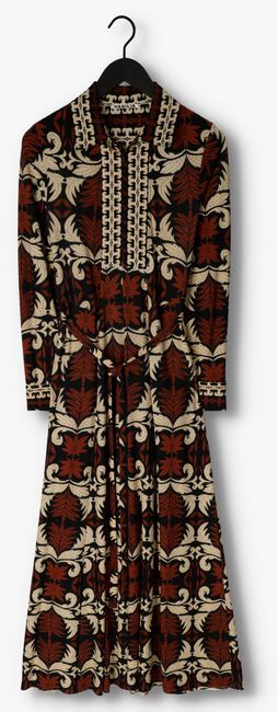 Braune VANILIA Maxikleid FLOWY PALM DRESS - large