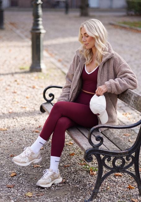 Taupe AIM'N Teddy-Jacke PILE JACKET - large