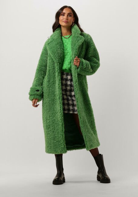 Grüne BEAUMONT Fake-Fur-Jack SASHA - large
