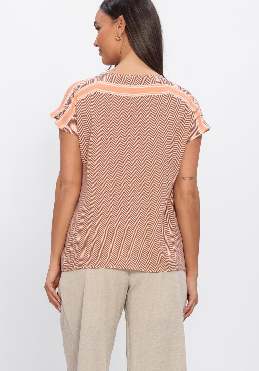 Beige EST'SEVEN Tops & T-shirts AYLANI TOP - large