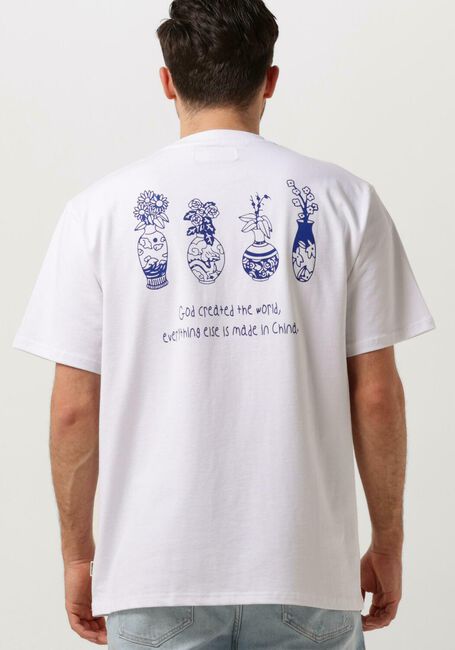 Weiße WOODBIRD T-shirt WBBAINE VASE TEE - large