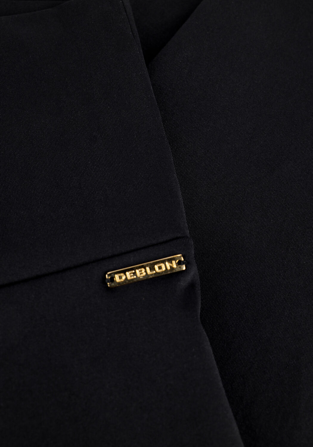 Schwarze DEBLON SPORTS Legging CLASSIC LEGGINGS HIGH WAISTBAND - large