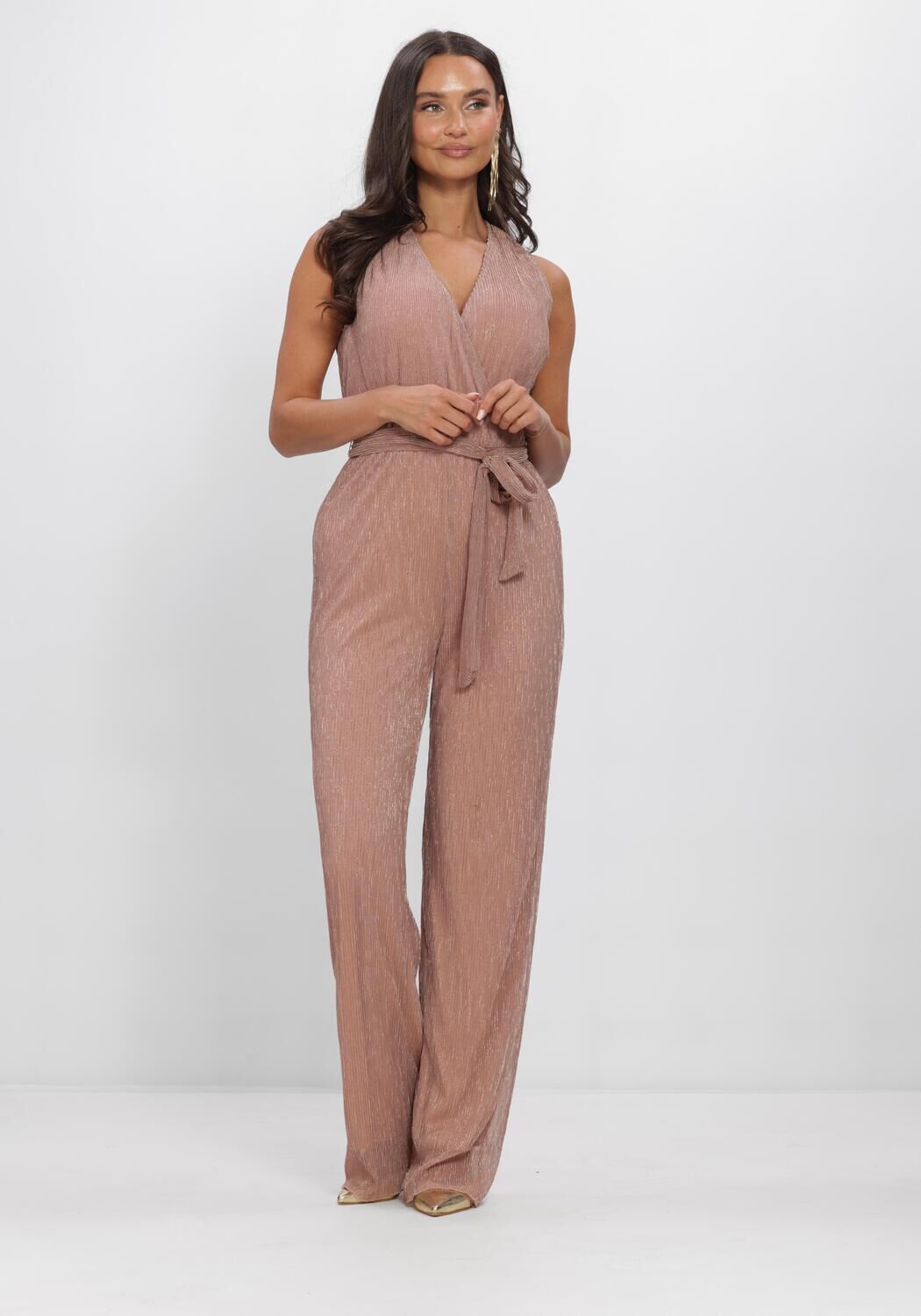 Rote FREEBIRD Jumpsuits F-JER-PLISSE-LUREX-26-2 - large