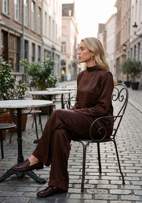 Braune AMAYA AMSTERDAM Blusen MILAN BLOUSE - large