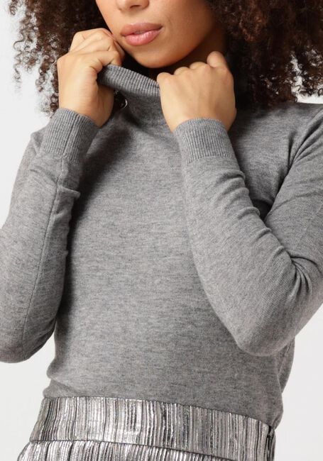 Graue OBJECT Rollkragenpullover OBJTHESS L/S ROLLNECK KNIT PULLOVER - large